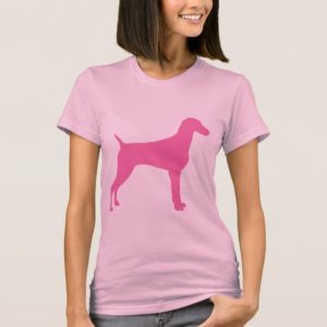 Weimaraner Dog (in pink) T-Shirt