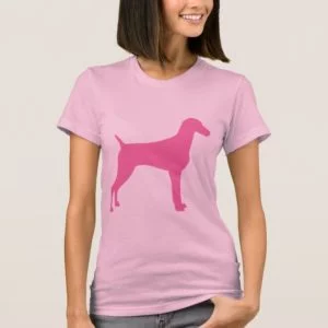 Weimaraner Dog (in pink) T-Shirt