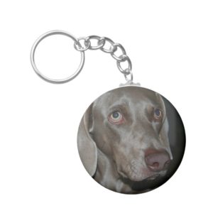 Weimaraner Dog Keychain