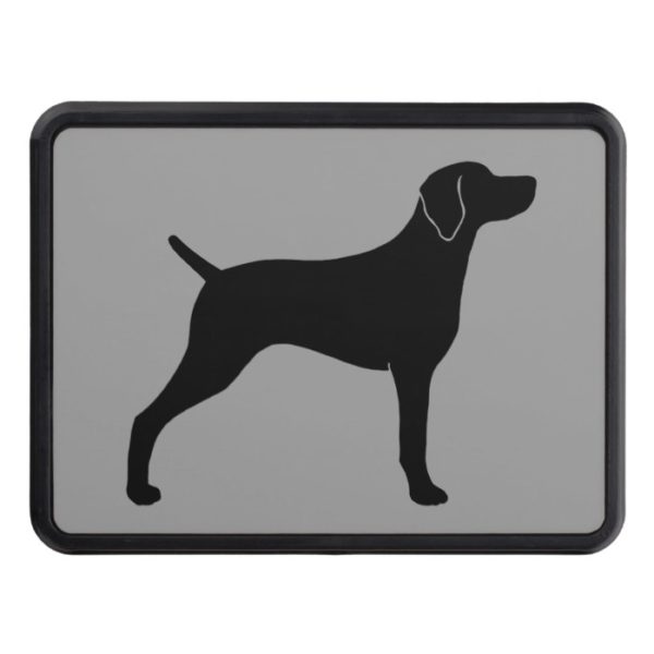 Weimaraner Dog Silhouette Tow Hitch Cover