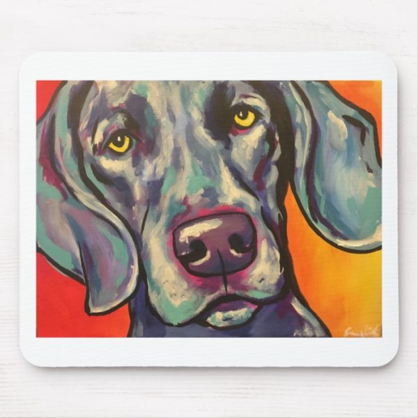 weimaraner mouse pad