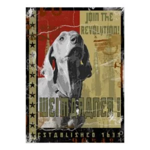 Weimaraner Nation : Vintage Weimaraner Poster