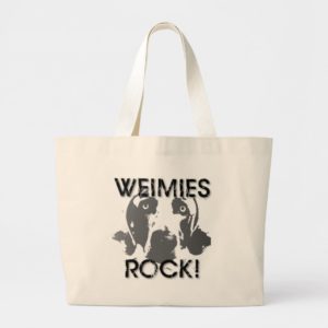 Weimaraner Nation : Weimies ROCK! Large Tote Bag