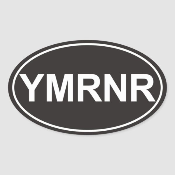 Weimaraner Nation : YMRNR Euro Style Oval Sticker