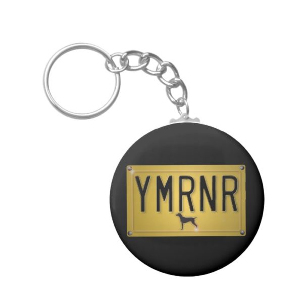 Weimaraner Nation : YMRNR License Plate Keychain