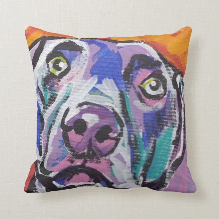 Weimaraner Pop Art Pillow