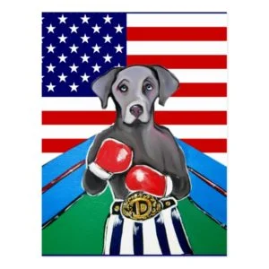 WEIMARANER POSTCARD