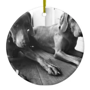 Weimaraners Ceramic Ornament
