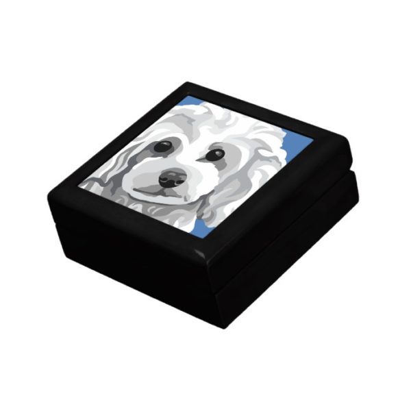 White Toy Poodle Gifts Jewelry Box