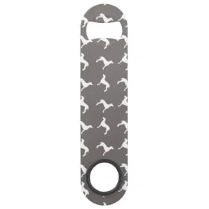 White Weimaraner Silhouettes On Grey Bar Key