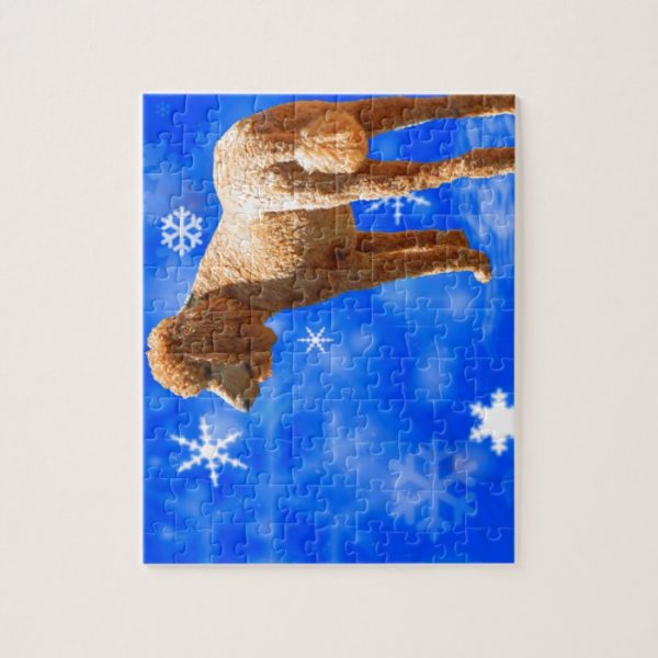 WINTER POODLE JIGSAW PUZZLE