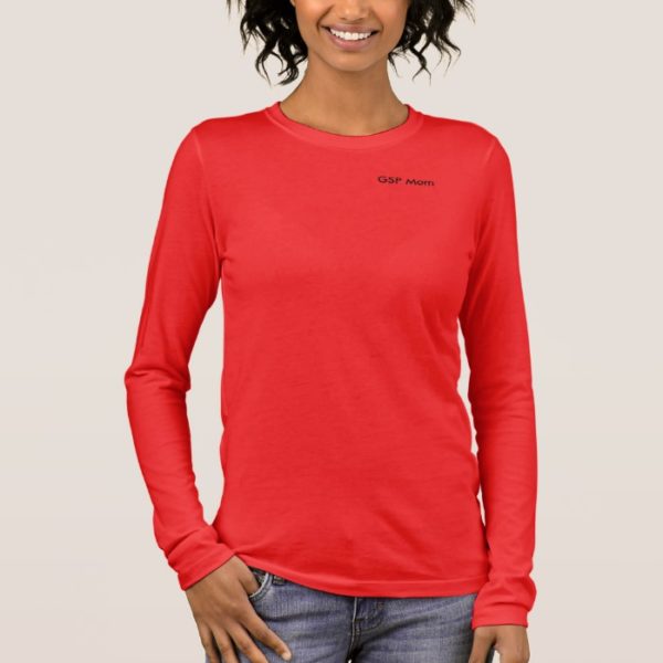 Women's "GSP Mom" Relaxed Fit 3/4 Sleeve V-Neck Long Sleeve T-Shirt