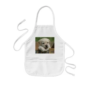 Yellow Labrador Retriever Puppy Custom Apron
