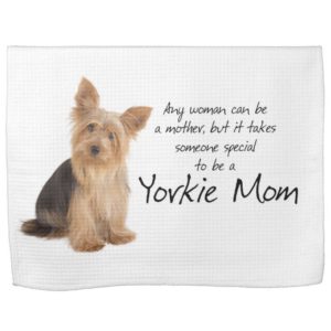 Yorkie Mom Kitchen Towel