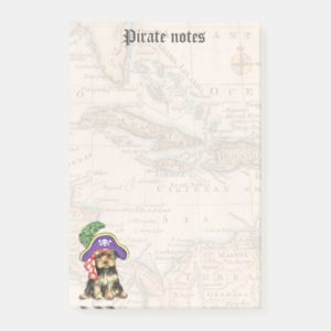 Yorkie Pirate Post-it Notes