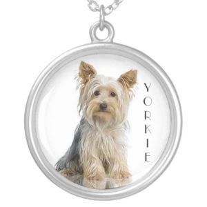 Yorkie "Yorkshire Terrier" Silver Pendant Necklace
