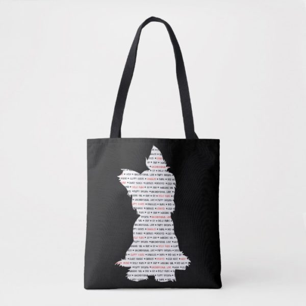 Yorkie / Yorkshire Terrier Word Art Tote Bag