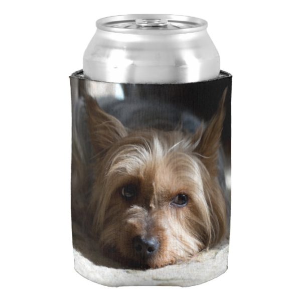 yorkshire / Silky Terrier can and bottle Can Cooler