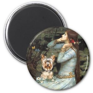 Yorkshire Terrier 17 - Ophelia Seated Magnet