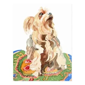 Yorkshire terrier 2012 postcard