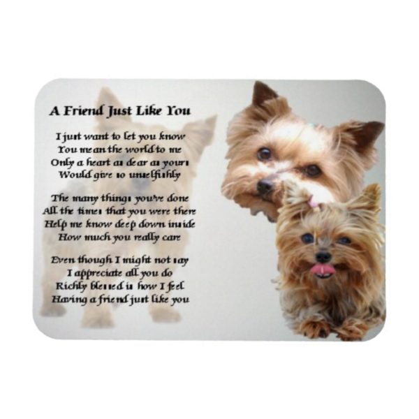 Yorkshire Terrier Friend Poem Magnet