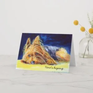 Yorkshire Terrier Greeting Card