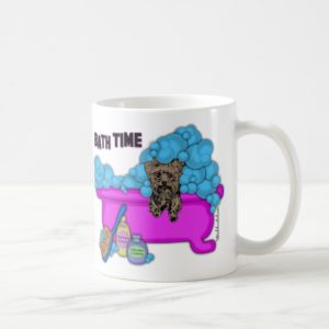 Yorkshire Terrier In Bath Tub Coffee Mug