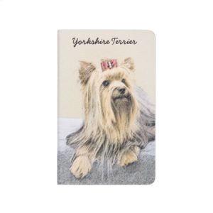 Yorkshire Terrier Painting - Cute Original Dog Art Journal