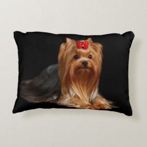 Yorkshire Terrier. Pillow