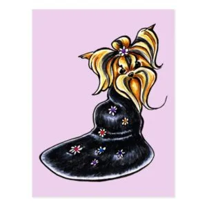 Yorkshire Terrier Pretty Performer Postcard