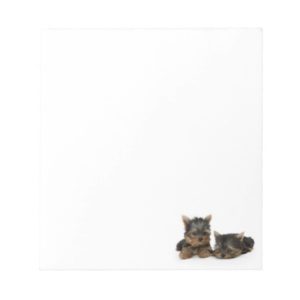 Yorkshire Terrier Puppies Notepad