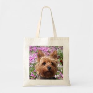 Yorkshire Terrier  Puppy Dog Beach Canvas Totebag Tote Bag