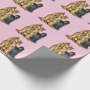yorkshire terrier wrapping paper