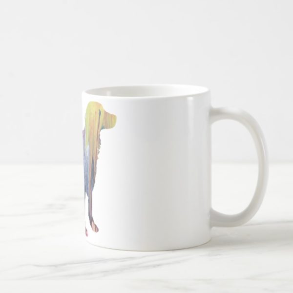Abstract Brittany Spaniel Silhouette Coffee Mug