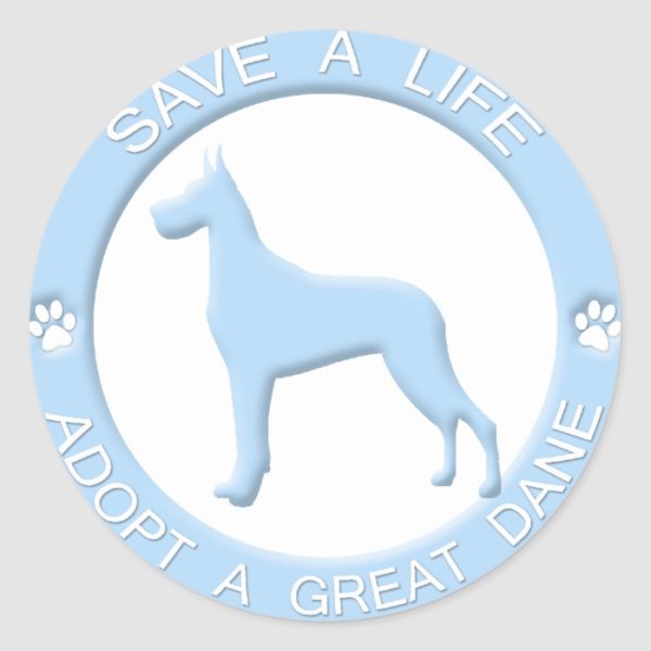 Adopt a Great Dane Stickers