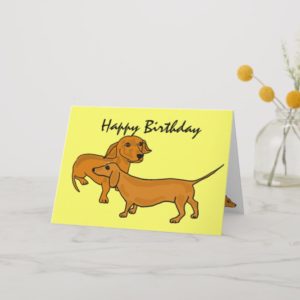 AHL- Happy Birthday Dachshund Cards