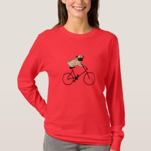 AL- Pug Riding a Bicycle Shirt