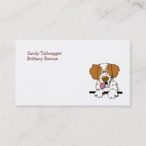 American Brittany Spaniel Cute Cartoon Dog Business Card