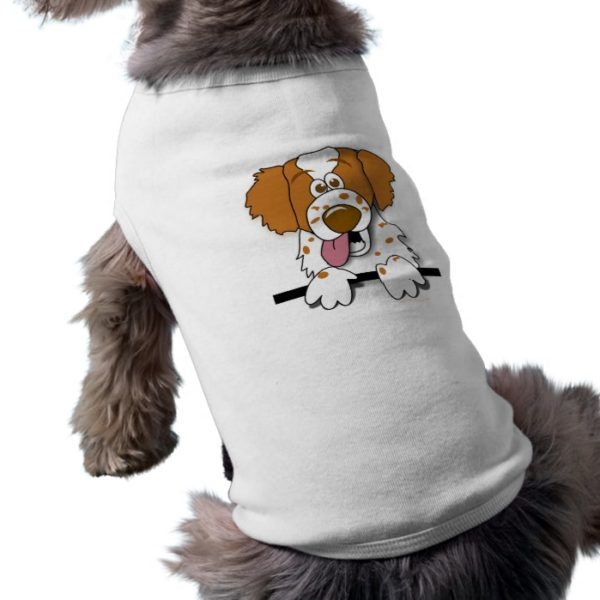 American Brittany Spaniel Cute Cartoon Dog Tee
