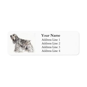 American Cocker Spaniel Address Labels