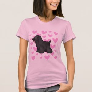 American Cocker Spaniel Love (black) T-Shirt