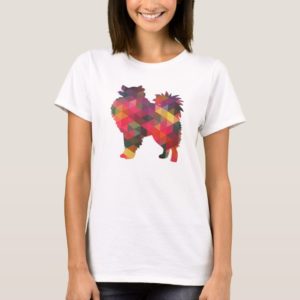 American Eskimo Dog Silhouette Designs T-Shirt