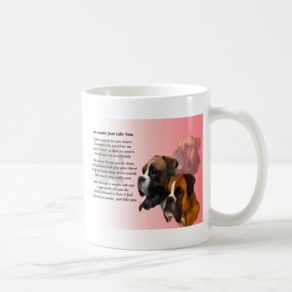 Auntie Poem - Boxer Dog Coffee Mug