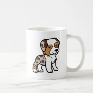 aussie red merle cartoon.png coffee mug