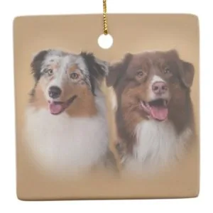 Australian Shepherd - Aussie Ceramic Ornament