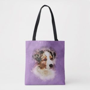 Australian Shepherd - Aussie Puppy Tote Bag