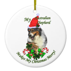 Australian Shepherd Christmas Gifts Ornament