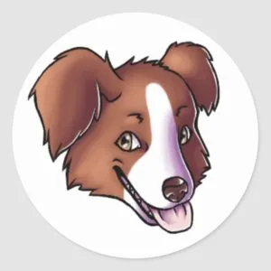 Australian Shepherd Classic Round Sticker