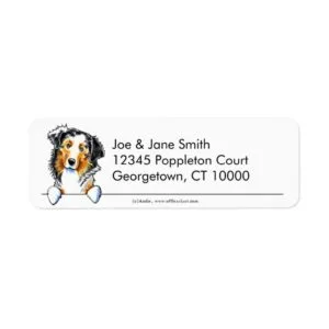 Australian Shepherd Clean n Simple Label
