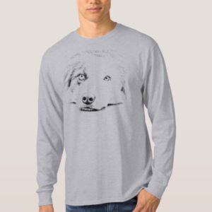 Australian Shepherd dog art T-Shirt